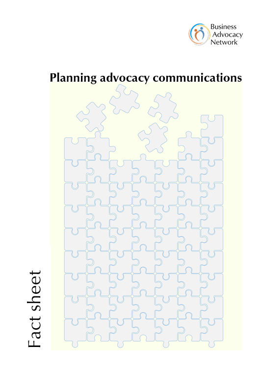Planning advocacy communications